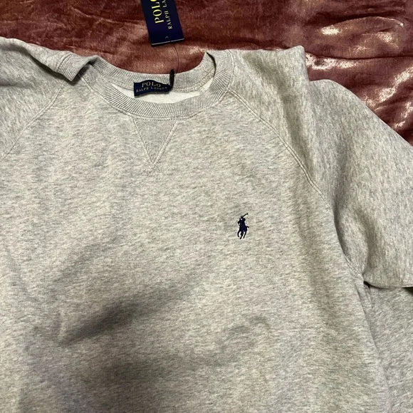 Polo Ralph Lauren Pony Logo Sweatshirt - Grey / Heather - Women XL - Picture 8 of 9